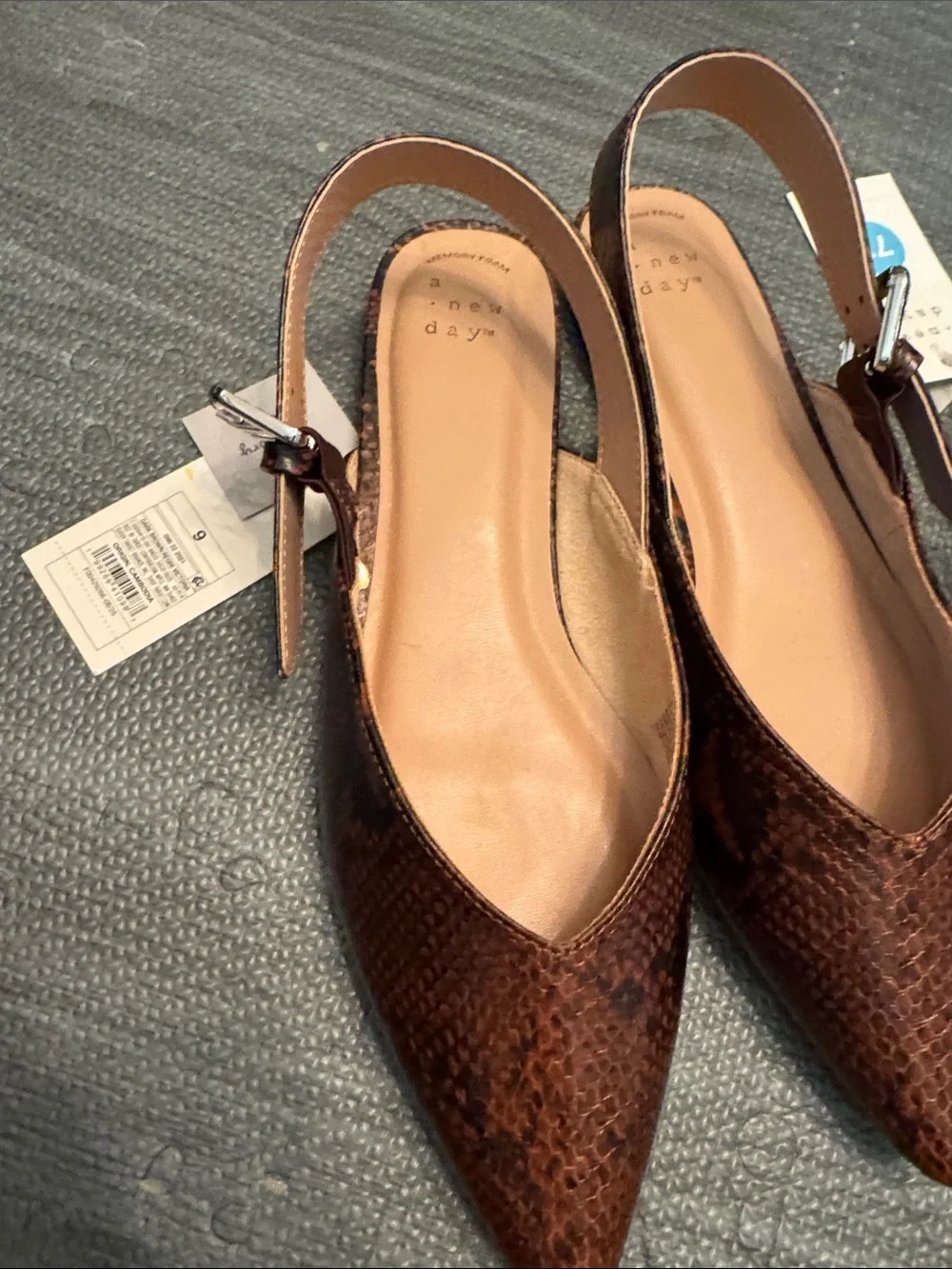 A New Day Women’s Victoria Shoes with Memory Foam Insole,- Dark Brown
